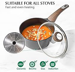 SENSARTE Pots and Pans Set Nonstick, 20 Pcs