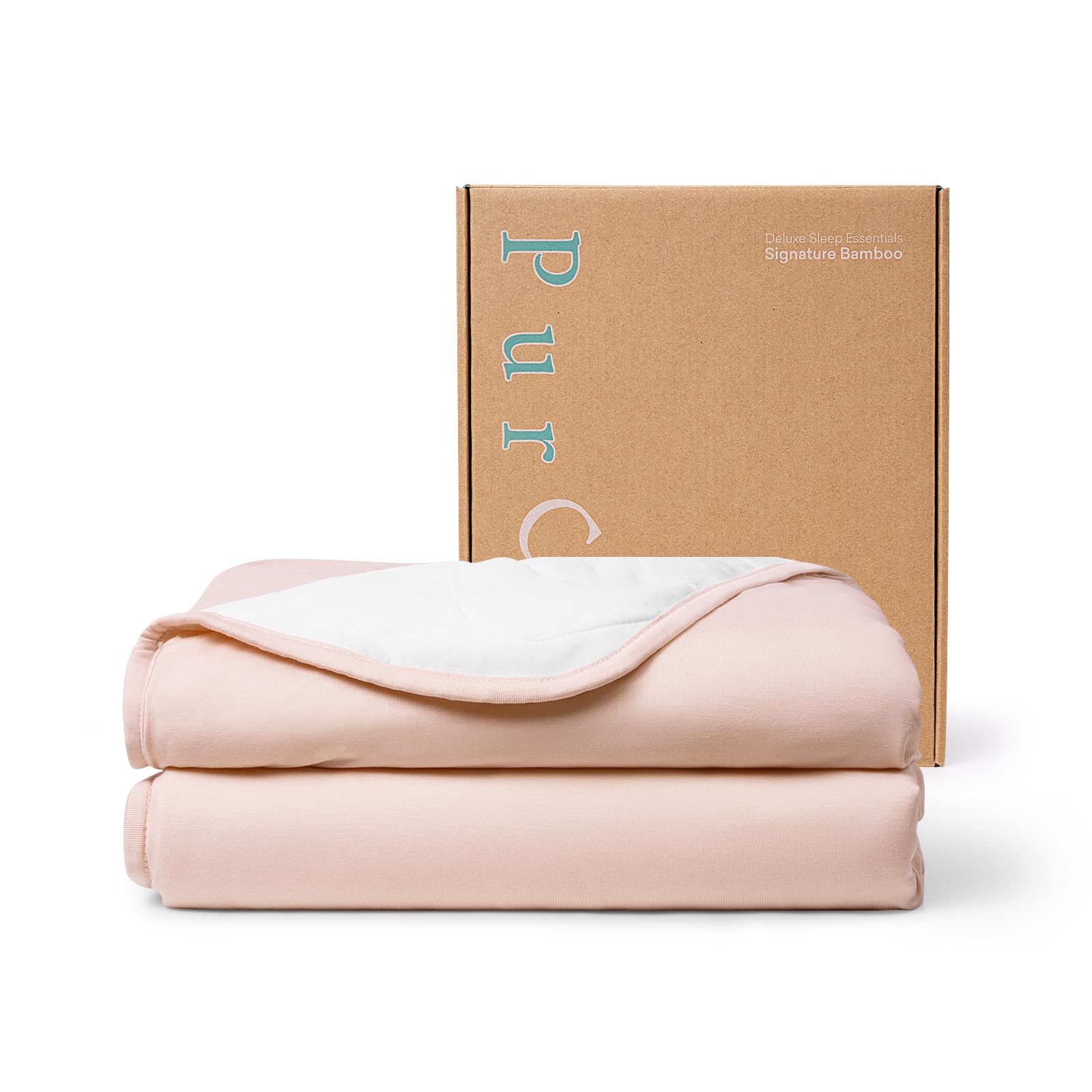 Photo 1 of PurComfy Supersoft Baby Blanket, Premium Bamboo Viscose Baby Quilt, Hypoallergenic and Breathable, for Newborns, 33"×33"