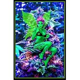 Studio B Weed Fairy - Pot, Marijuana - Flocked - Blacklight Poster - 24