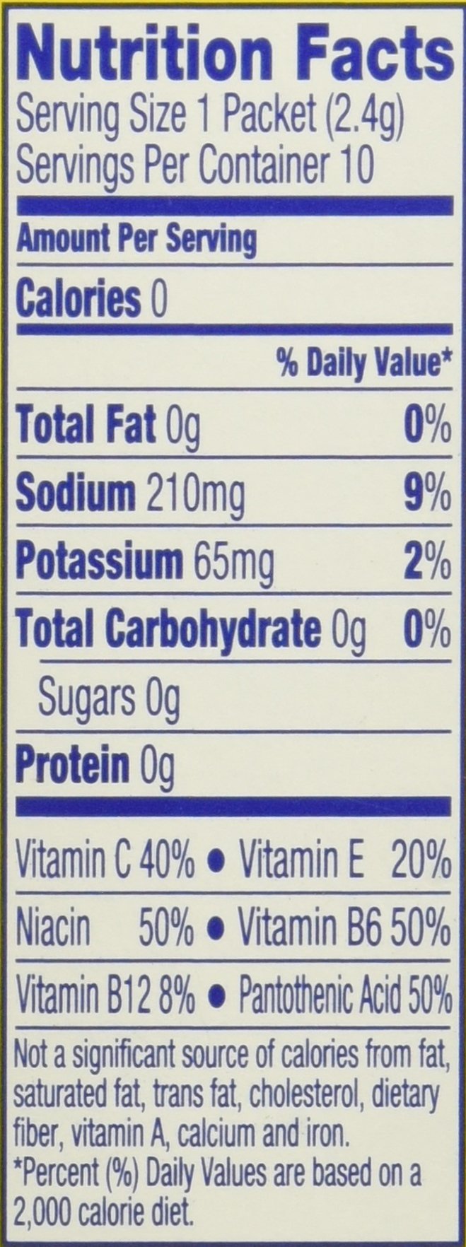 Propel Powder Packets Lemon With Electrolytes, Vitamins and No Sugar, 0