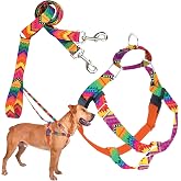 2 Hounds Design - Freedom No-Pull Harness &amp; Training Leash in Multi-Color | Dual Leash Loops, No Pulling on Walks | Lined to Prevent Chaffing | for Large Sized Dogs (Size M, Chest 24&rdquo;- 28&rdquo;)
