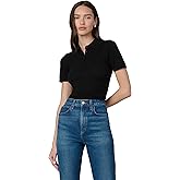 Joe's Womens The Cashmere Short Sleeve Polo Sweater