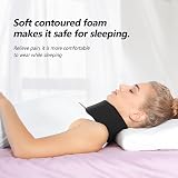 RESTCLOUD Soft Foam Neck Brace Adjustable Cervical Collar L Black 2.5" Depth view 4