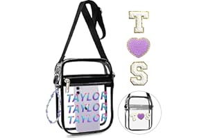 BOUGIMAL Taylor Clear Bag for Stadium Events for Swift Eras - Tour, Crossbody Bag with Swift Merch as Christmas Gifts for TS Fans