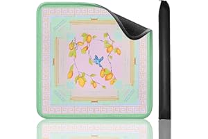 Jongyance Printed American Learning Mahjong Mat (33”x33”), Anti-Slip, Noise-Reducing, Mahjong Table Mat for Mah-jongg, Poker,