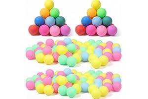 BESPORTBLE Fun Arts Pong Balls 150pcs Color Table Tennis Hollow Bingo Balls Colored Tennis Party Party Props Beer Bulk