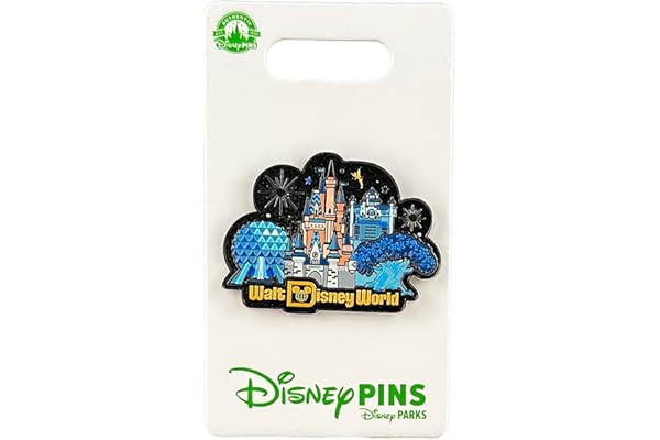 Disney Pin - Walt Disney World - Four Parks - Castle and Fireworks