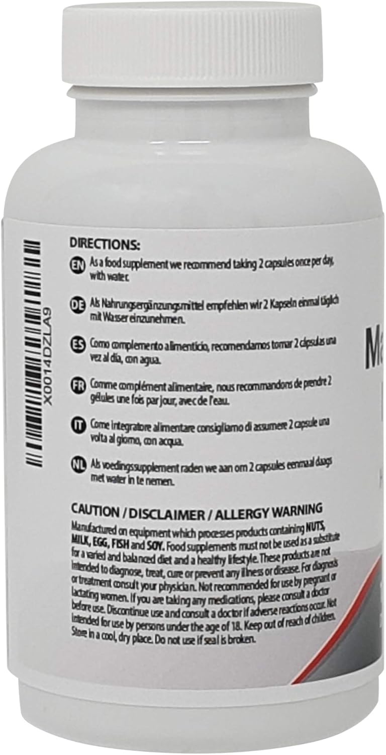 Magnesium Malate Capsules Not Tablets Bioavailable Mineral Supplement Easy to Take - Image 3