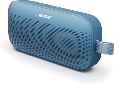 SoundLink Flex SE Tragbarer Bluetooth Lautsprecher (2. Gen.), Tragbarer Outdoor Lautsprecher, wasserdicht & staubdicht, mit naturgetreuem Klang, Ohne Mikrofon, bis zu 12 h Akkulaufzeit, Blue Dusk