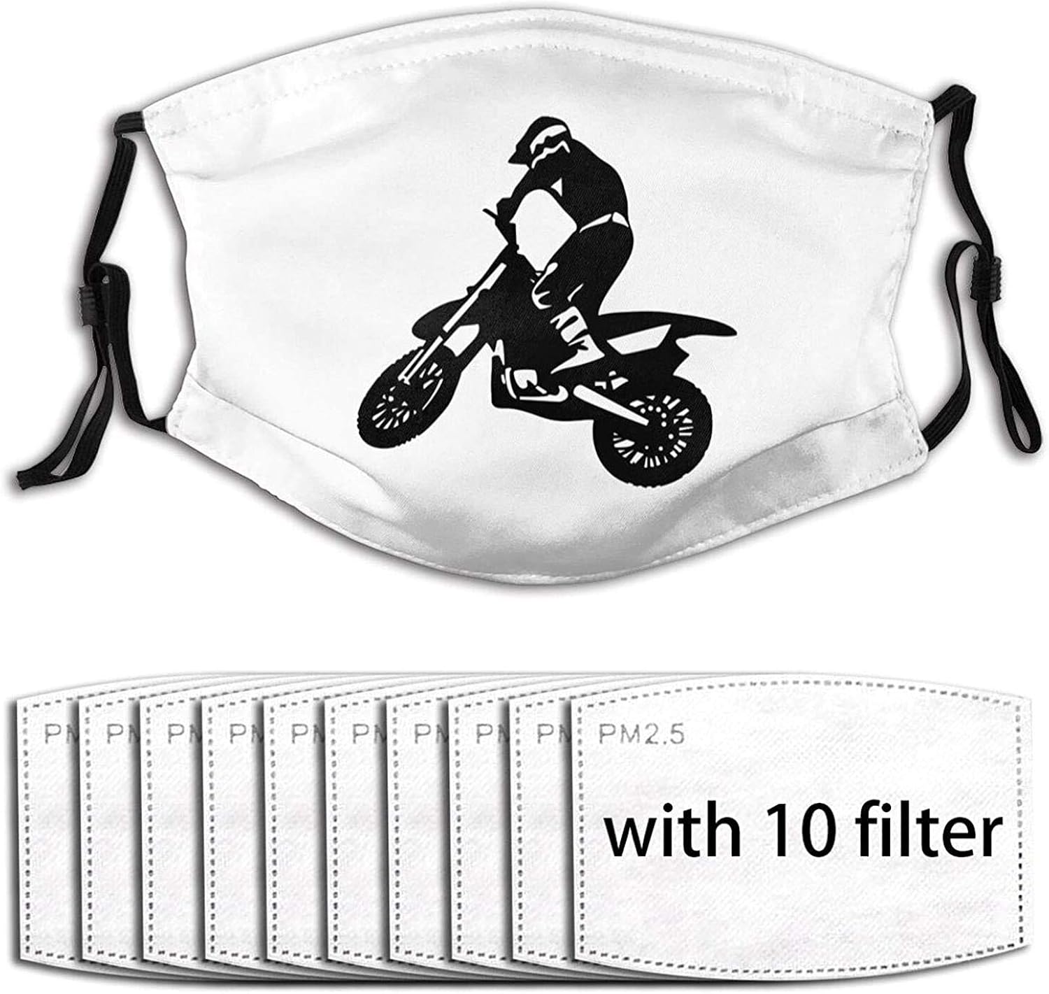 Masks for Face Washable Dirt Bike Outdoor Mask with
