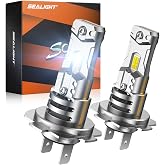 SEALIGHT h7 LED Bulb, 60,000LM 6500K Output Canbus Ready, 1000% Brighter H7 Bulbs For Powersports IP68 80000Hrs Lifespan, 1：1 Size 3Mins Installation, 2 Pack