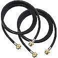 LONGADS Packs of 2 (12 FT) Propane Torch Extension Hose for Propane Tree Distribution Tree Post, T and Y Connector. 1inch × 2