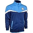 Icon Sports Boy's Manchester City Jacket With Zipper pockets, Licensed M. City Performance Track Jacket For Kids
