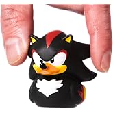 TUBBZ: Sonic The Hedgehog - Shadow Mini Rubber Duck Collectible Toy 2" | Officially Licensed Merchandise &ndash; Mini Vinyl Figure with Bathtub Display, Themed Character, Novelty Gift &amp; Jeep Ducking
