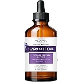 velona Grapeseed Oil 4 fl oz | 100% Pure and Natural Carrier Oil | Refined | Skin, Face, Body, Hair Care | Use Today - Enjoy Results