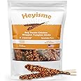 HEYISME Chicken Wrapped Sticks Pumpkin Dog Treats,14.1oz Rawhide Free Natural Dental Chews,Dog Training Treats,Dog Teeth Cleaning