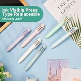 OSDUE 6 PCS 0.5mm 6-in-1 Multicolor Ballpoint Pen Retractable 6 Color view 6