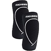 Rehband Elbow Support & Protector for Men & Women Black, 5mm Neoprene Elbow Protection for Volleyball & Handball & Indoor Sports