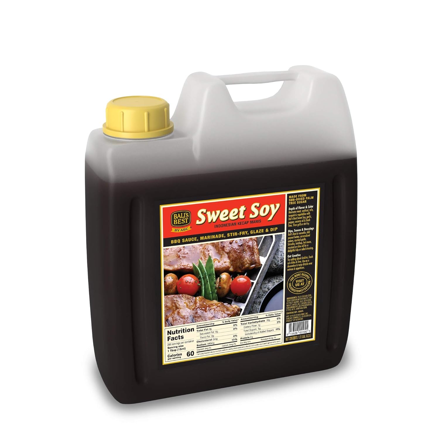 Download Amazon Com Bali S Best Sweet Soy Sauce Marinade Dip Stir Bbq Black Dark Soy Vegan Plastic Jug Grocery Gourmet Food