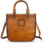 Genuine Leather Handbags for Women Vintage Real Leather Fashion Tote Bag Shoulder Bag Crossbody Bag Satchel Purse