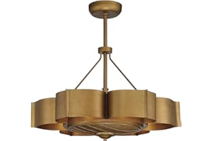 Savoy House 39-FD-125-54 Stockholm 6-Light Fandelier in Gold Patina (31" W x 12" H)