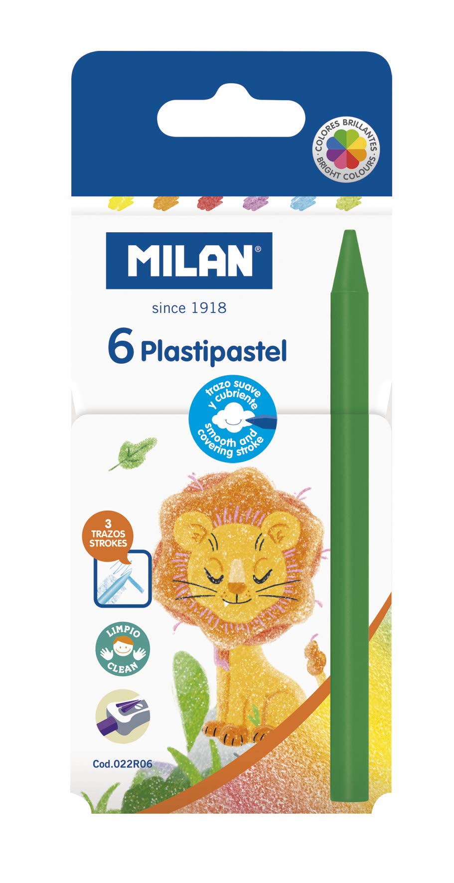 MILAN Box of 6 round plastic cake