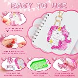 Maqhpu 5D Diamond Painting Keychain Kit for Girls Arts Craft Set view 3