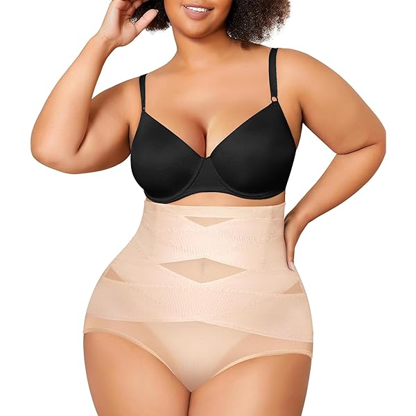 SPANX Flat Out Flawless Modellante Vita Alta A Controllo Extra Forte, Large, Nude | Body Modellante Con Chiusura Pull-on, Lavabile In Lavatrice - 2