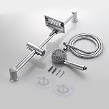 Ibergrif M20903-1 Shower Riser Rail Nail Free 170CM Hose Silver view 7