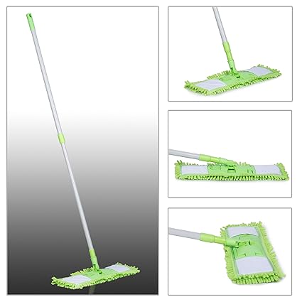 Smile Mom Magic Flat Mop 360 Degree for Home and Office Cleaning with Reusable Washable Microfiber Mop Cloth Pad