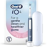 Oral-B iO Series 4 Electric Toothbrush with (1) Brush Head, Rechargeable, Slate Blue