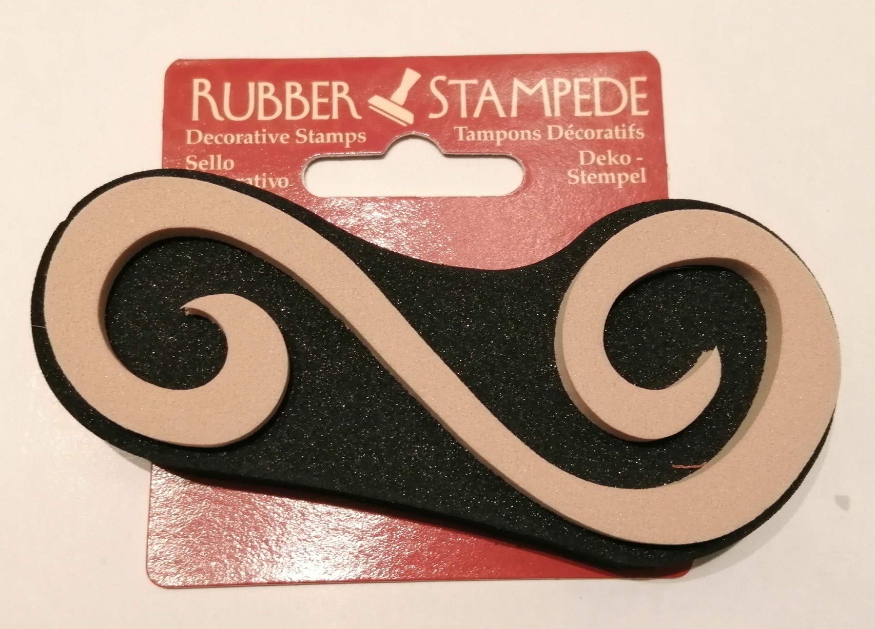 Scroll Decorative Rubber Stamp.