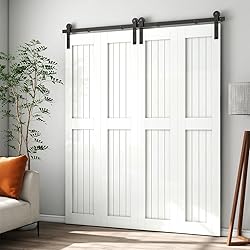 AONAYIOA 60"/5FT Bi-Folding Sliding Barn Door