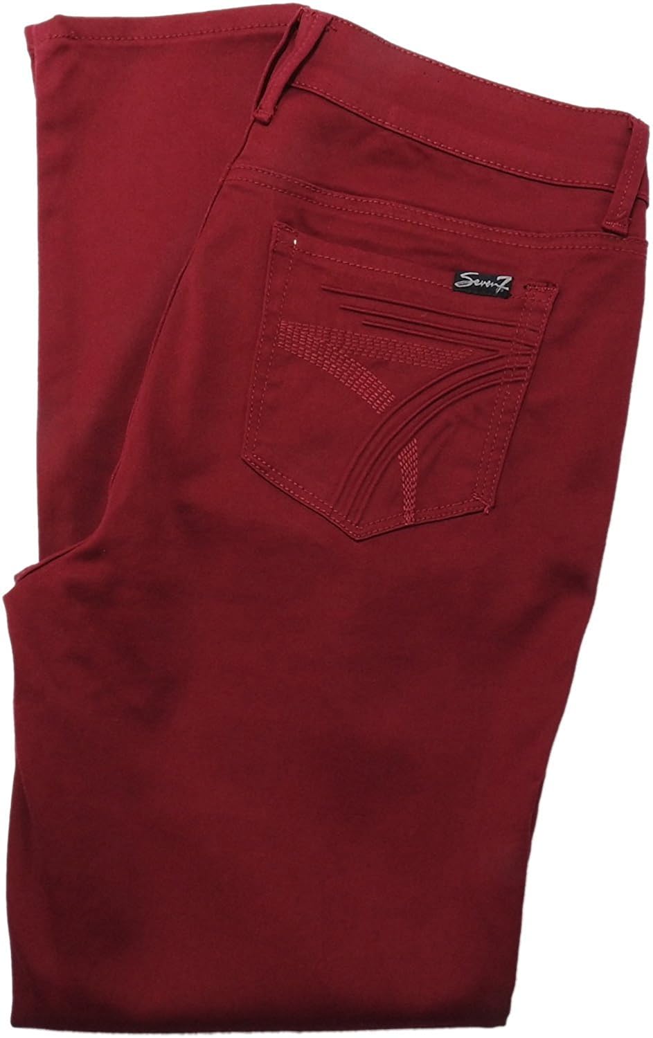 deep red jeans