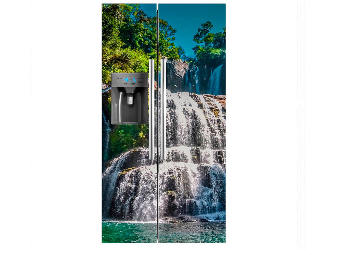 Vinilo Frigorífico Americano Especies Fondo Marino | 91x179cm ...