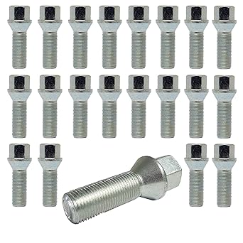 20 tornillos de rueda, M12 x 1,25, 60 mm: Amazon.es ...