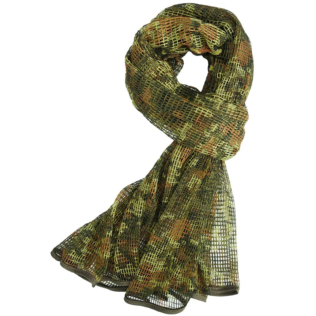 Fousam Sniper Veil,Camo Mesh Net Tactical Scarf for Hunting Shooting Wild Photography Military Outdoor Activities