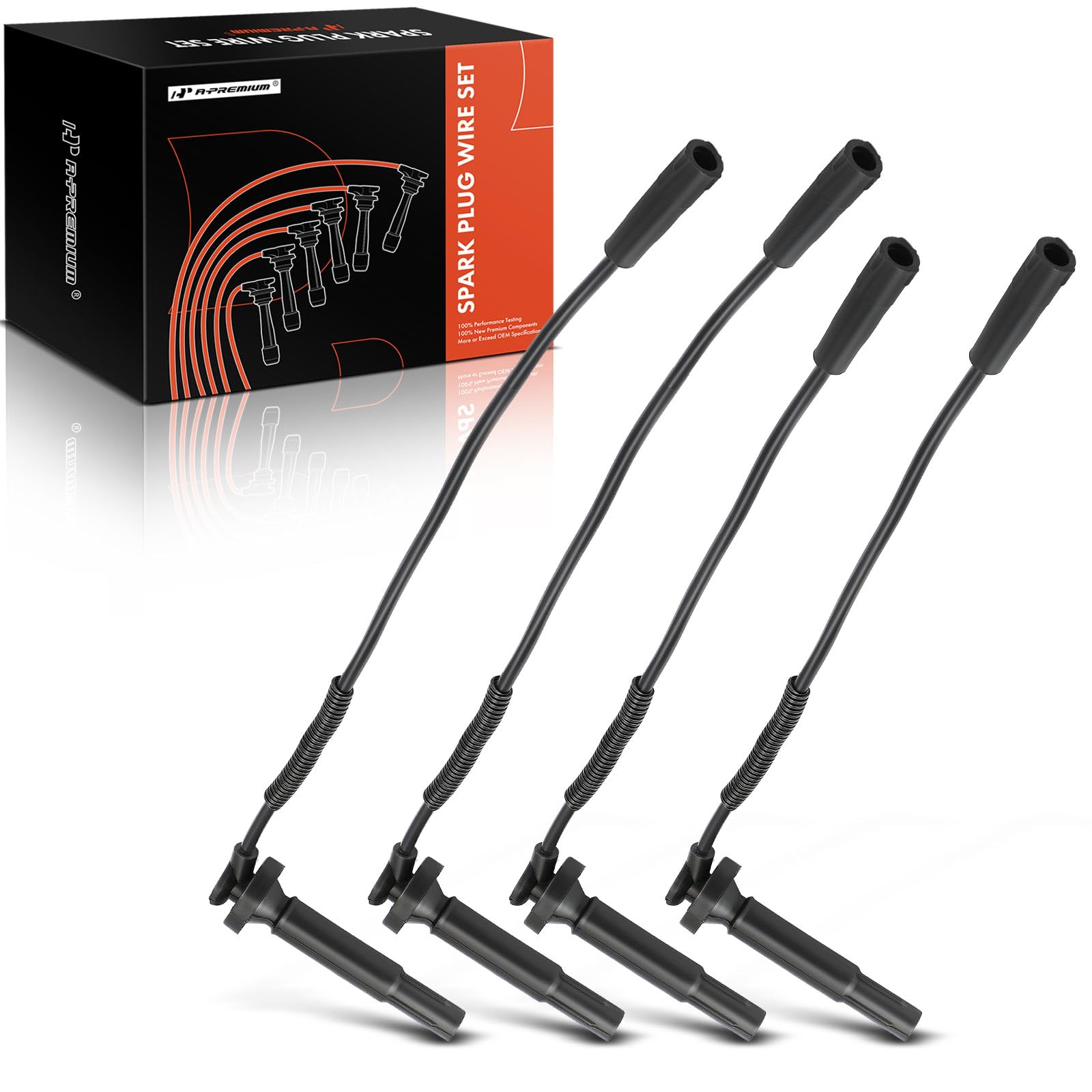 Photo 1 of A-Premium Ignition Spark Plug Wires Set of 4 Compatible with Subaru Baja 2003-2006, Forester Impreza Legacy 1999-2004, Outback 2000-2004, 2.2L 2.5L