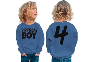 AG AGUU Birthday Boy Sweatshirts 1-8 Years Old Birthday Shirts Kids Pullover Toddler Baby Boy B-day Party Outfits Fall Tops