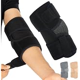 Vive Elbow Brace - Tennis Compression Sleeve - Wrap for Golfers, Bursitis | Left or Right Arm - Tendonitis Support Strap for Golf, Men and Women - Epicondylitis and Sports Recovery
