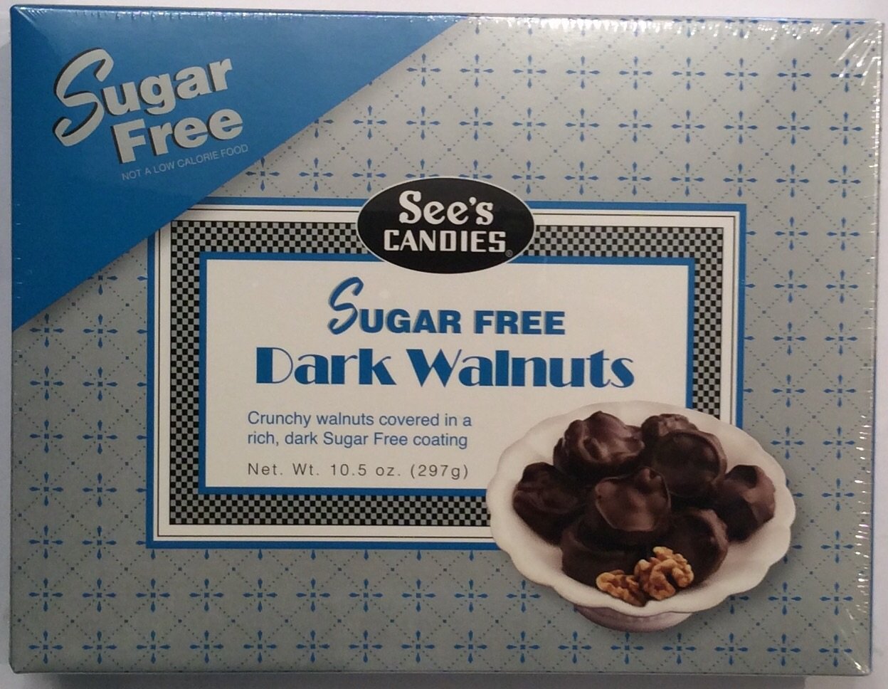 Amazon Com See S Candies Sugar Free Dark Walnuts 10 5 Oz Grocery Gourmet Food