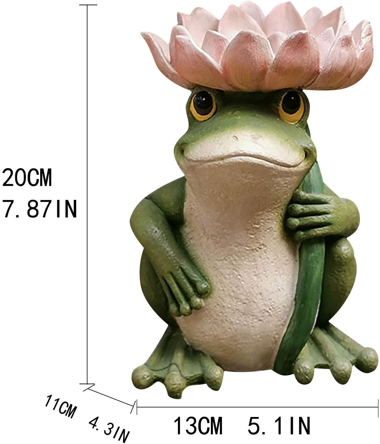 Amazon Co Jp 楽しいカエルの庭の彫像の装飾品 鳥の餌箱 鳥風呂の装飾カエルの彫刻 中庭の庭の風景の像 池 ホーム キッチン