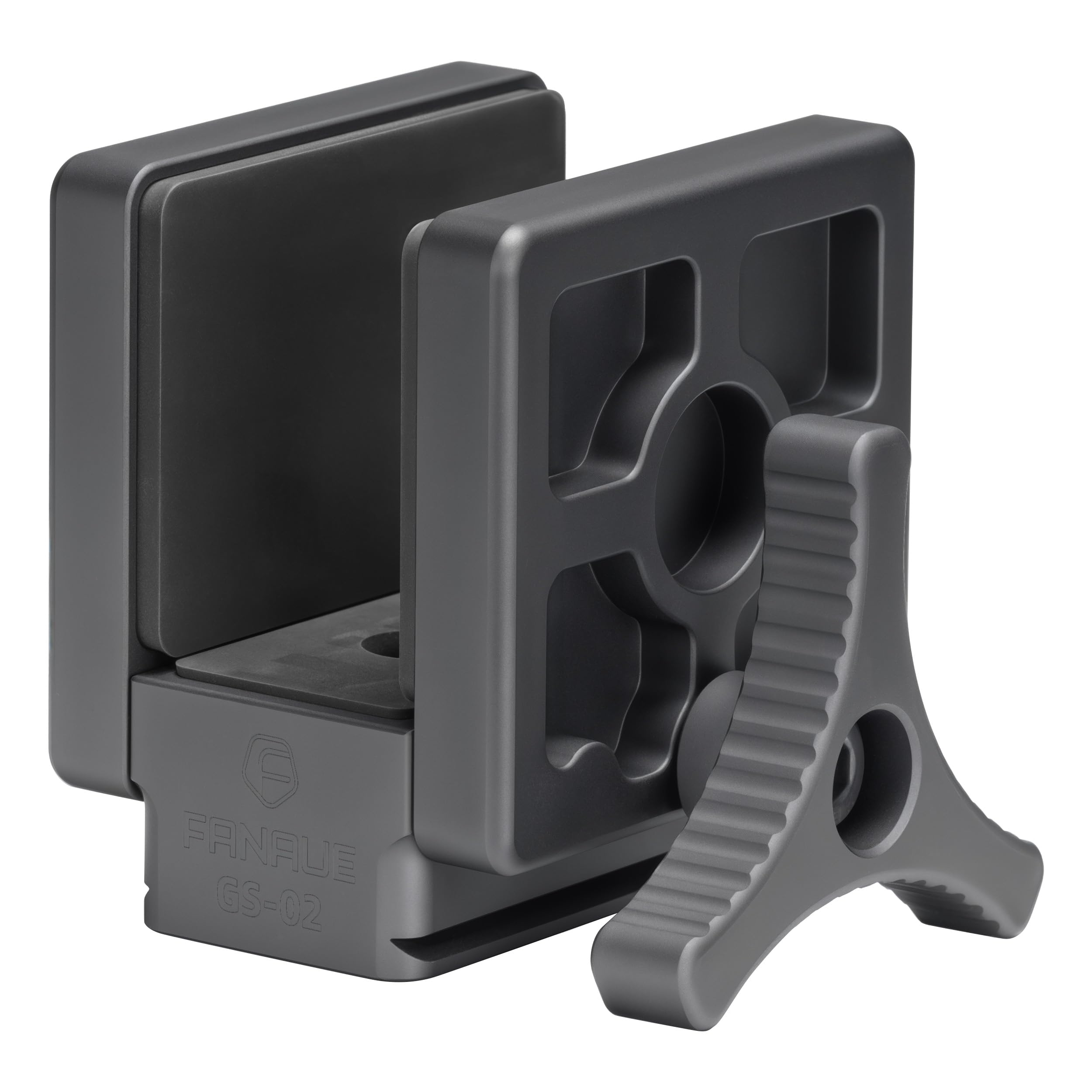 Photo 1 of FANAUE GS-02 Rifle Saddle Mount Compatible with Mlok Arca Swiss Quick Release Plates Hunting Rail Clamp Gun Shooting Tripod Ball Head Adapters for Outdoors Target Practice with 1/4" 3/8" Screw Holes