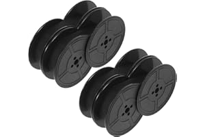 JEWEDECO 4pcs Typewriter Ribbon Ink Spool Ribbon Replacement for Manual Typewriter Calculator Office