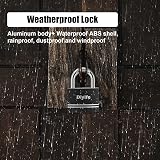 Diyife 40mm Small Aluminum Padlock with 2 Keys – Weatherproof Outdoor Lock view 5