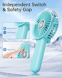 SWEETFULL Portable Misting Fan - 180° Foldable