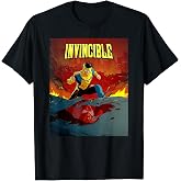 Invincible &amp; Omni-Man Bloody Reflection Poster T-Shirt