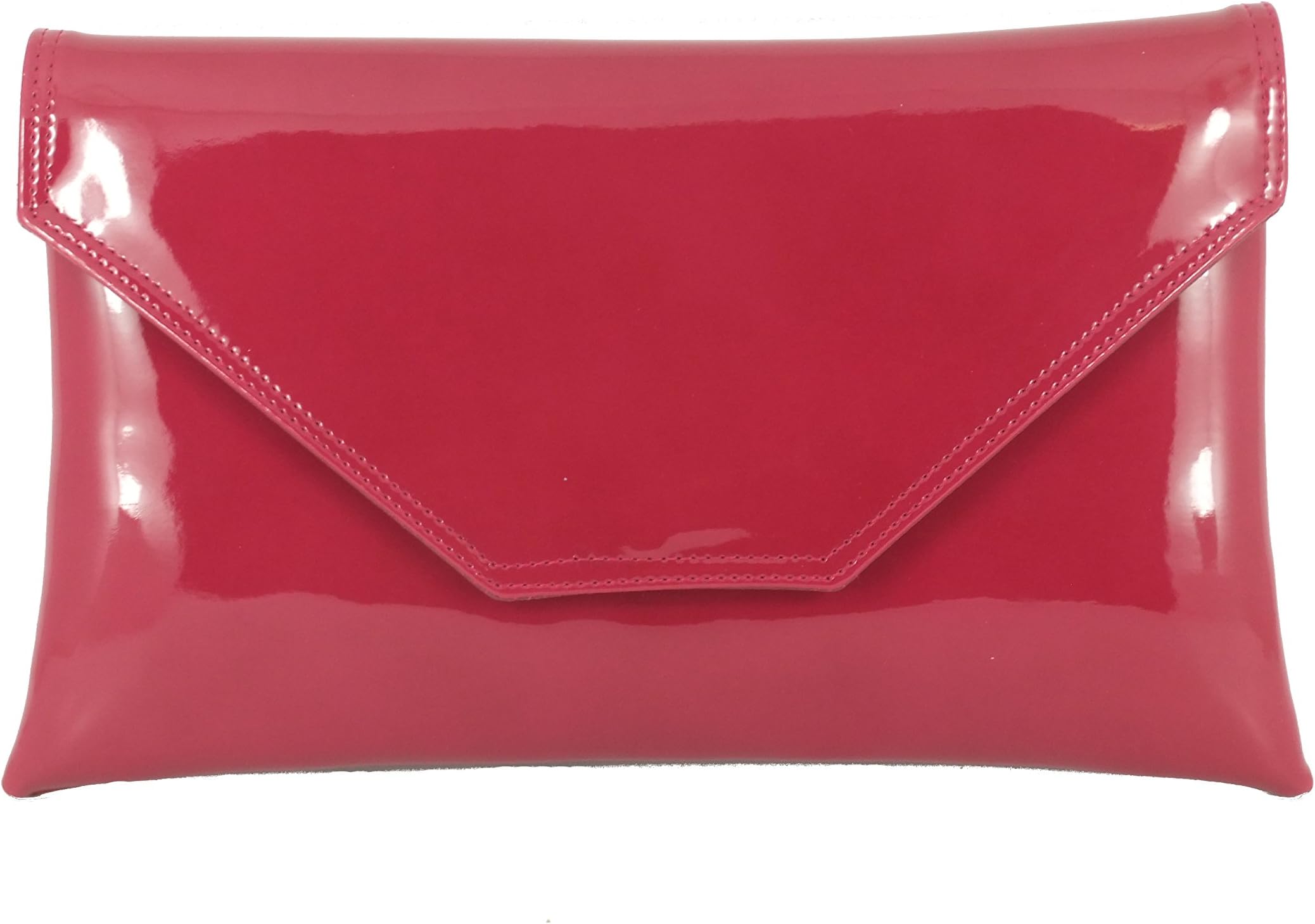 Clutch/Shoulder Bag Faux Patent Handmade in The UK