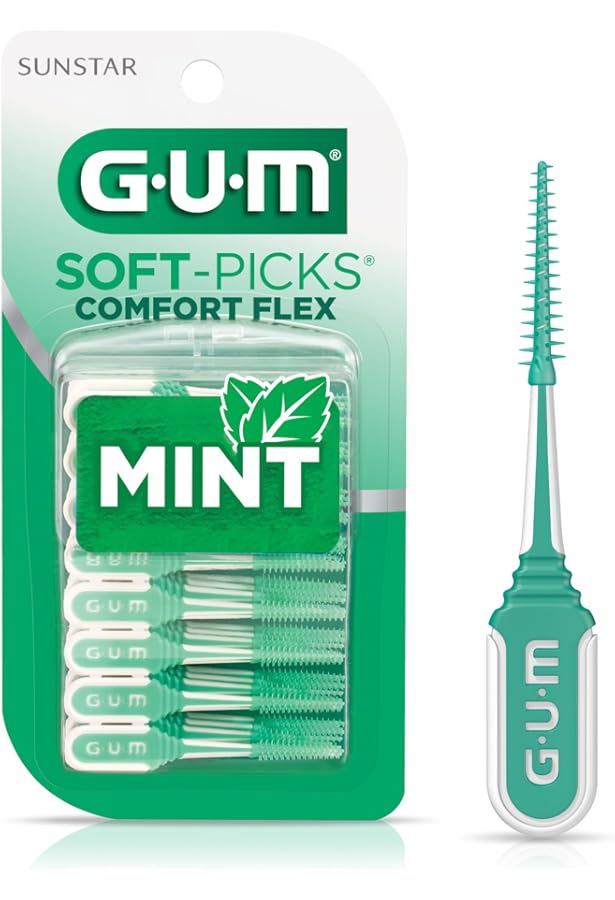 GUM Soft Picks Advanced Dental Picks 60 Conteggi Per Spazi - Foto 11