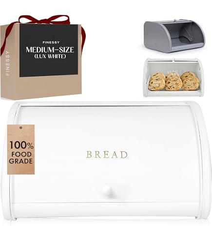 Amazon.com: Polder Deluxe Bread Bin, 17 Inch, Stainless Steel